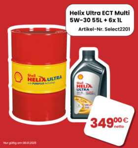 Helix Ultra ECT Multi 5W-30 – 55L Fass + 6x 1L Kanister für nur 349 EUR netto!