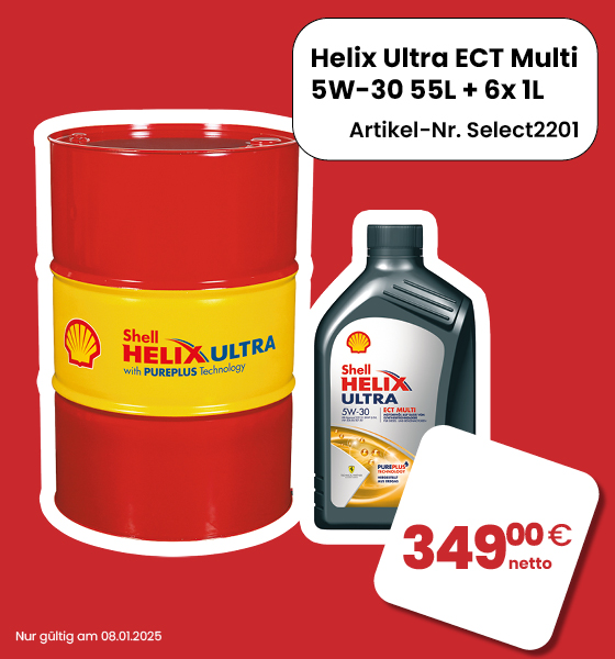 Helix Ultra ECT Multi 5W-30 – 55L Fass + 6x 1L Kanister für nur 349 EUR netto!