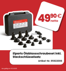 Elparts Ölablassschrauben-Set inkl. Steckschlüsselsatz