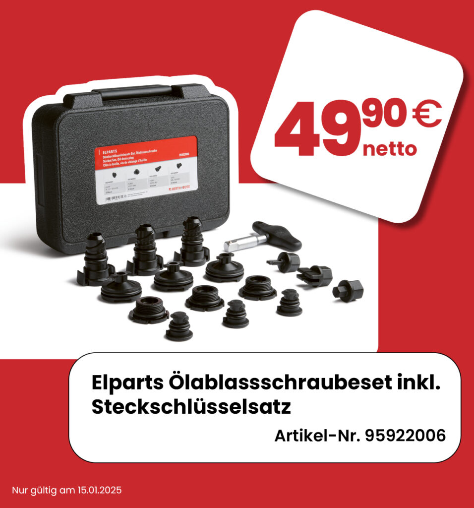 Elparts Ölablassschrauben-Set inkl. Steckschlüsselsatz