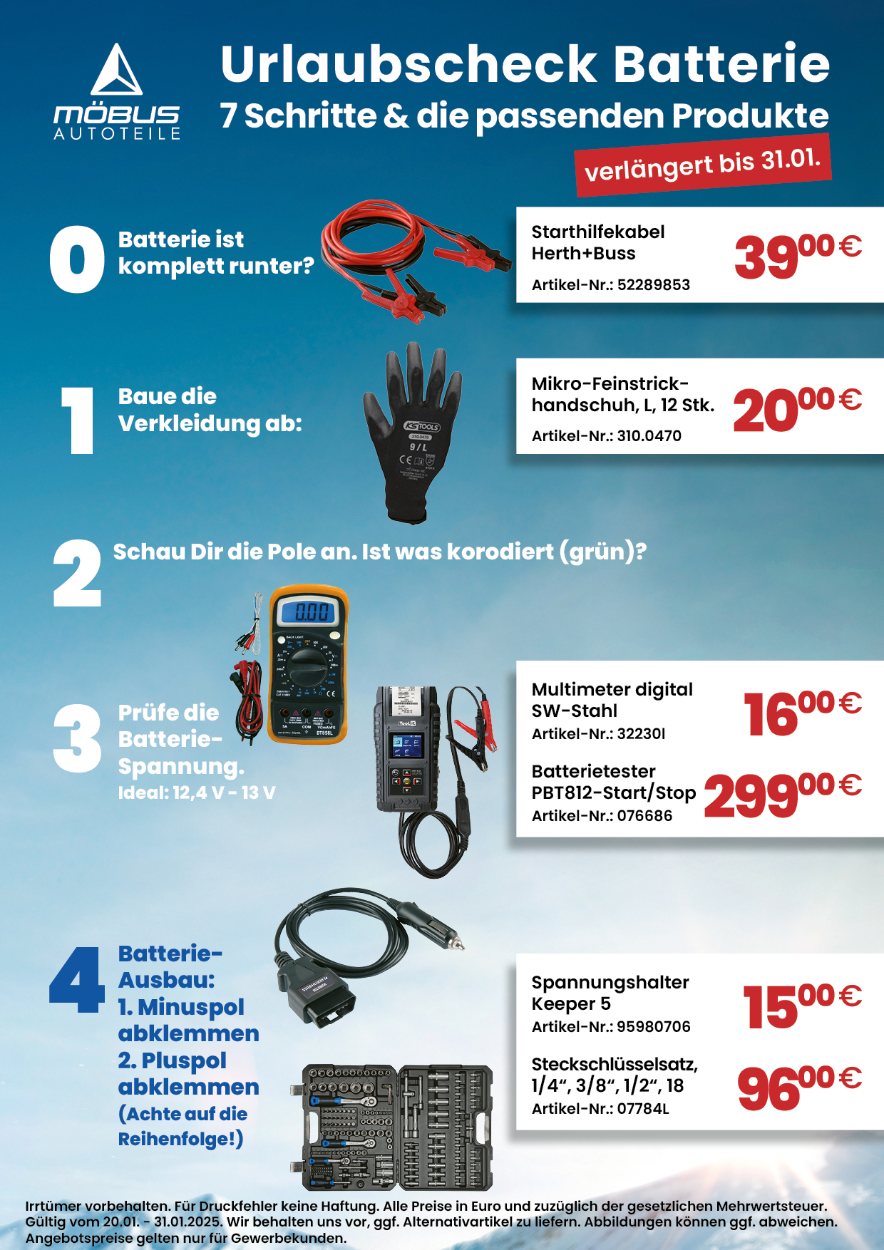Urlaubscheck Batterien