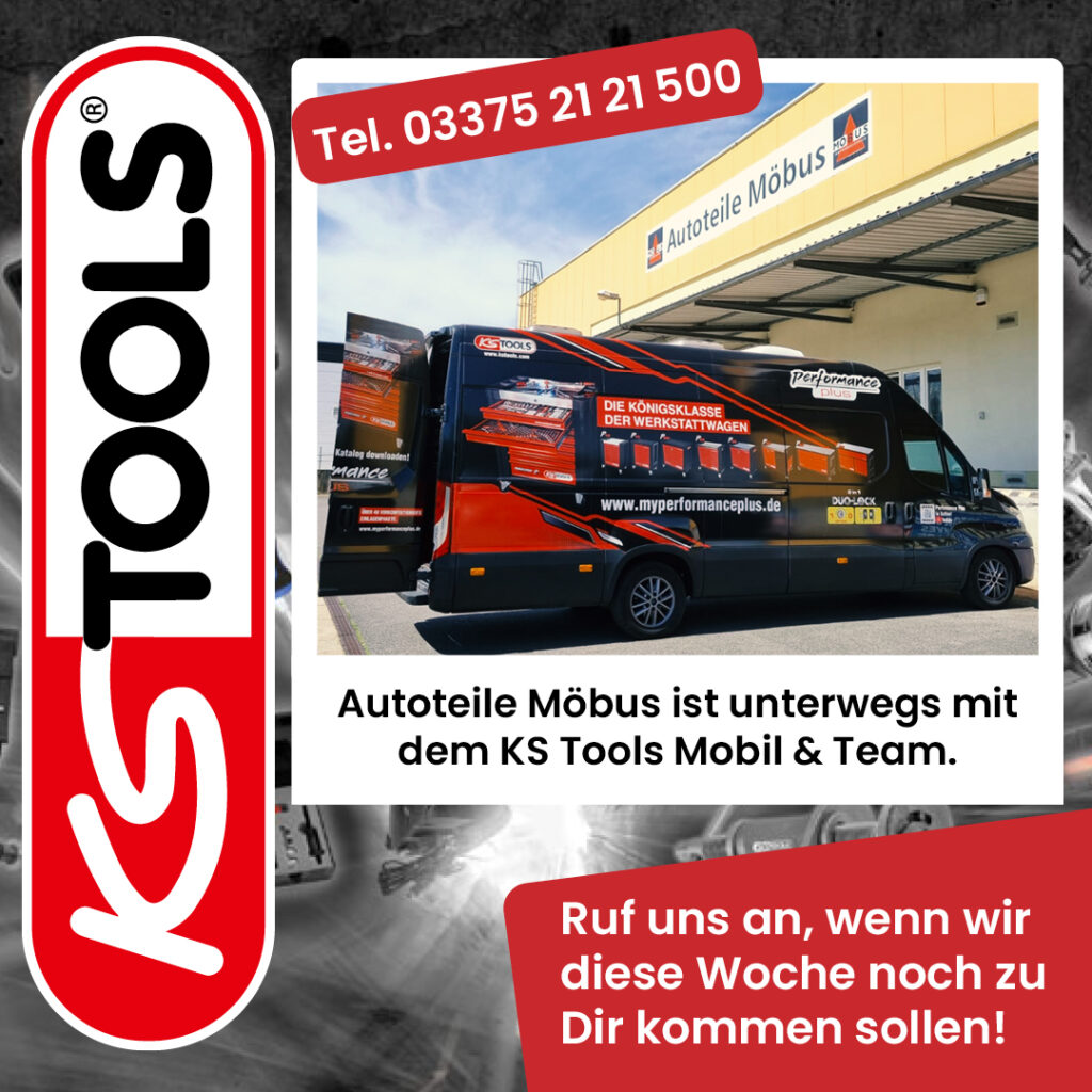 Diese Woche ist richtig was los! Unser Team von Autoteile Möbus ist mit dem KS Tools Mobil.