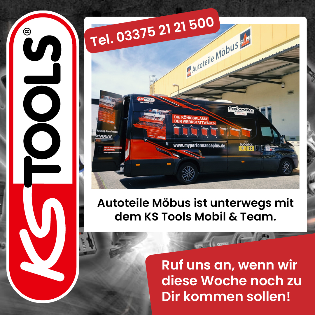 Diese Woche ist richtig was los! Unser Team von Autoteile Möbus ist mit dem KS Tools Mobil.