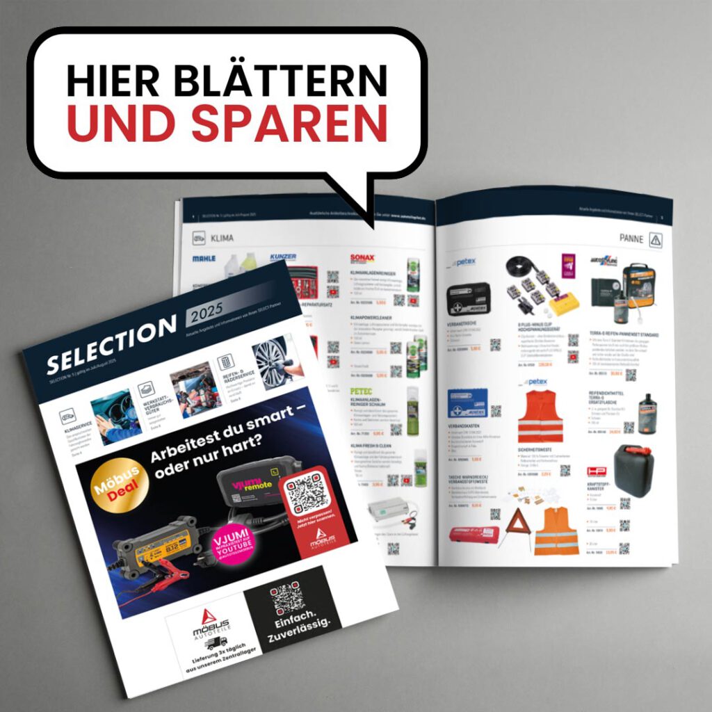 Juli-August Selection 2025: Klimaservice, Verbrauchsgüter, Reifen- und Räderservice