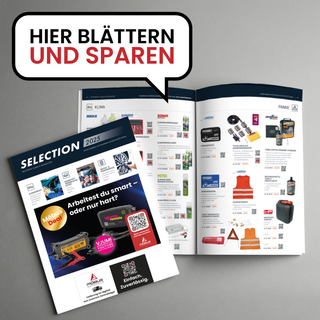 Juli-August Selection 2025: Klimaservice, Verbrauchsgüter, Reifen- und Räderservice