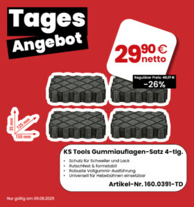 KS Tools Gummiauflagen-Satz (4-tlg.)