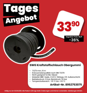 SWG Kraftstoffschlauch Obergummi