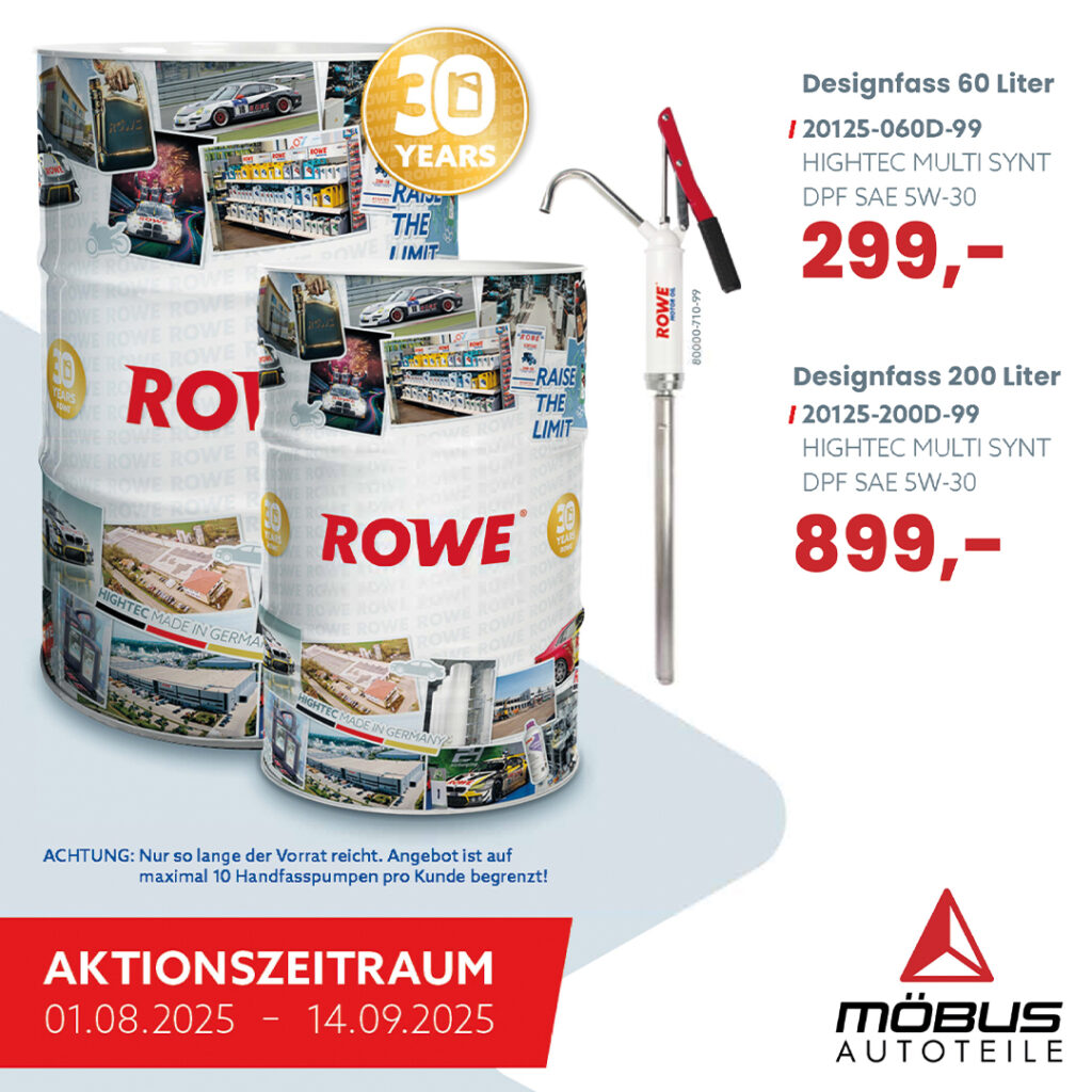 ROWE DESIGNFASS UND GRATIS HANDFASSPUMPE