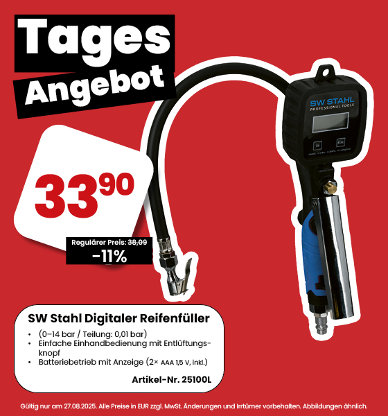 SW Stahl Digitaler Reifenfüller
