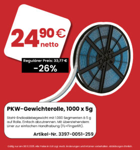 PKW-Gewichterolle, 1000 x 5g