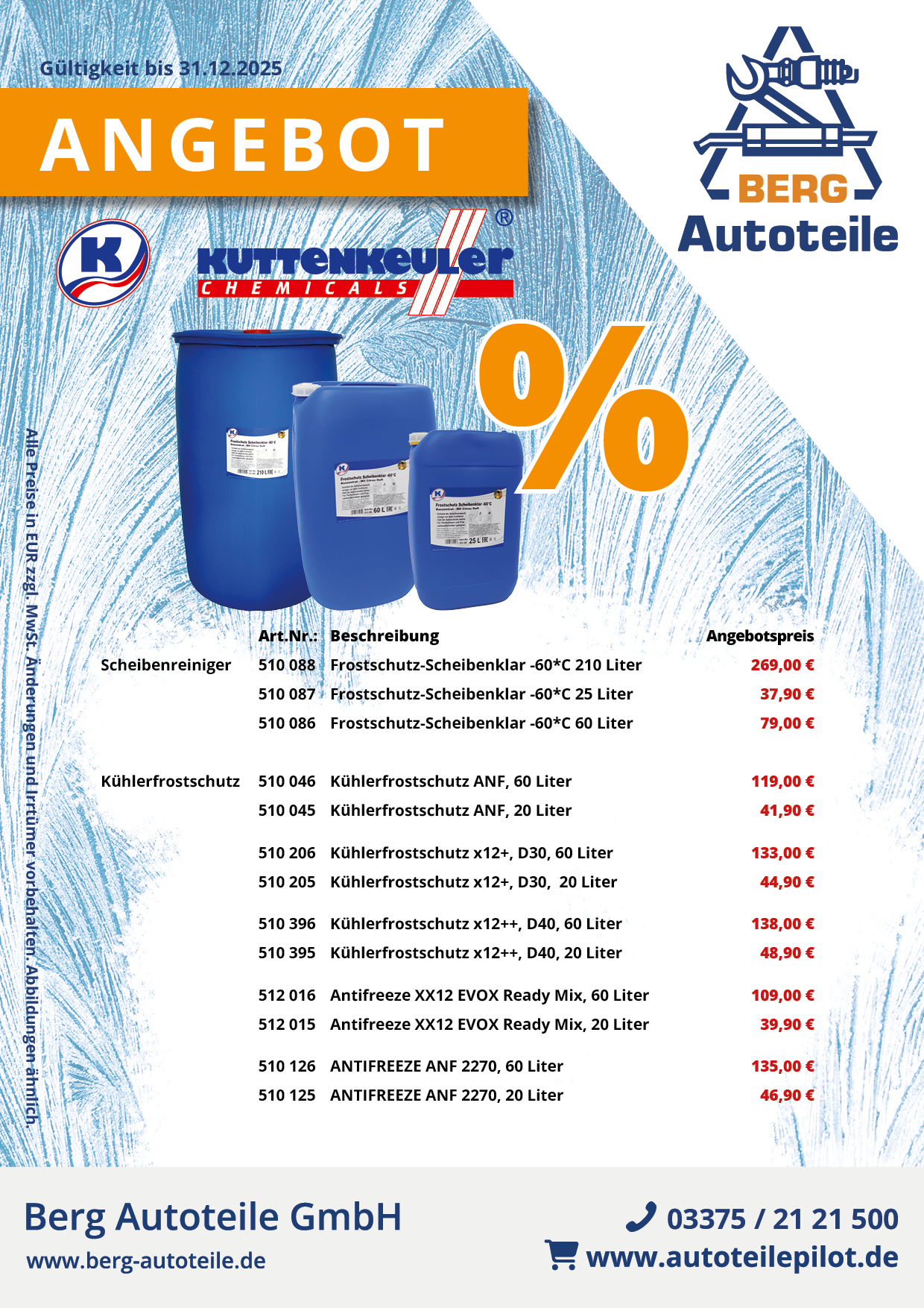 Kuttenkeuler Frostschutz & Scheibenreiniger