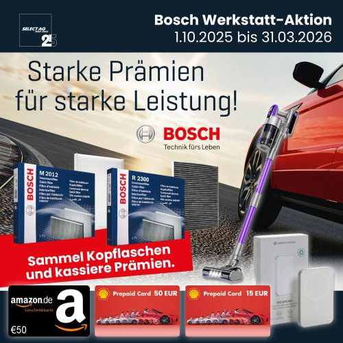 Bosch Werkstatt-Aktion: Innenraumfilter